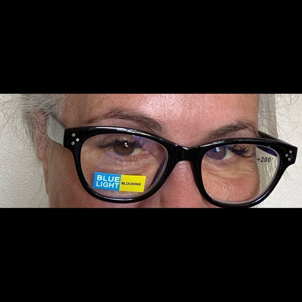 💼Black Frame Readers with Blue Light Protection +2.00 Power - Picture 6 of 7